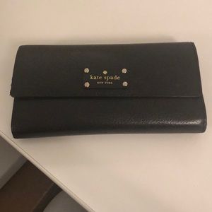 Kate Spade New York City black wallet